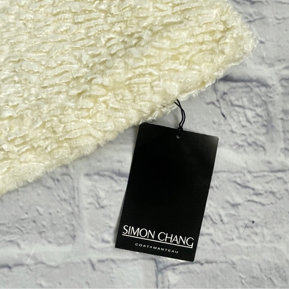 SIMON CHANG Faux Persian Lamb Cape, Cream Wedding Capelet, Lined - Picture 5 of 11